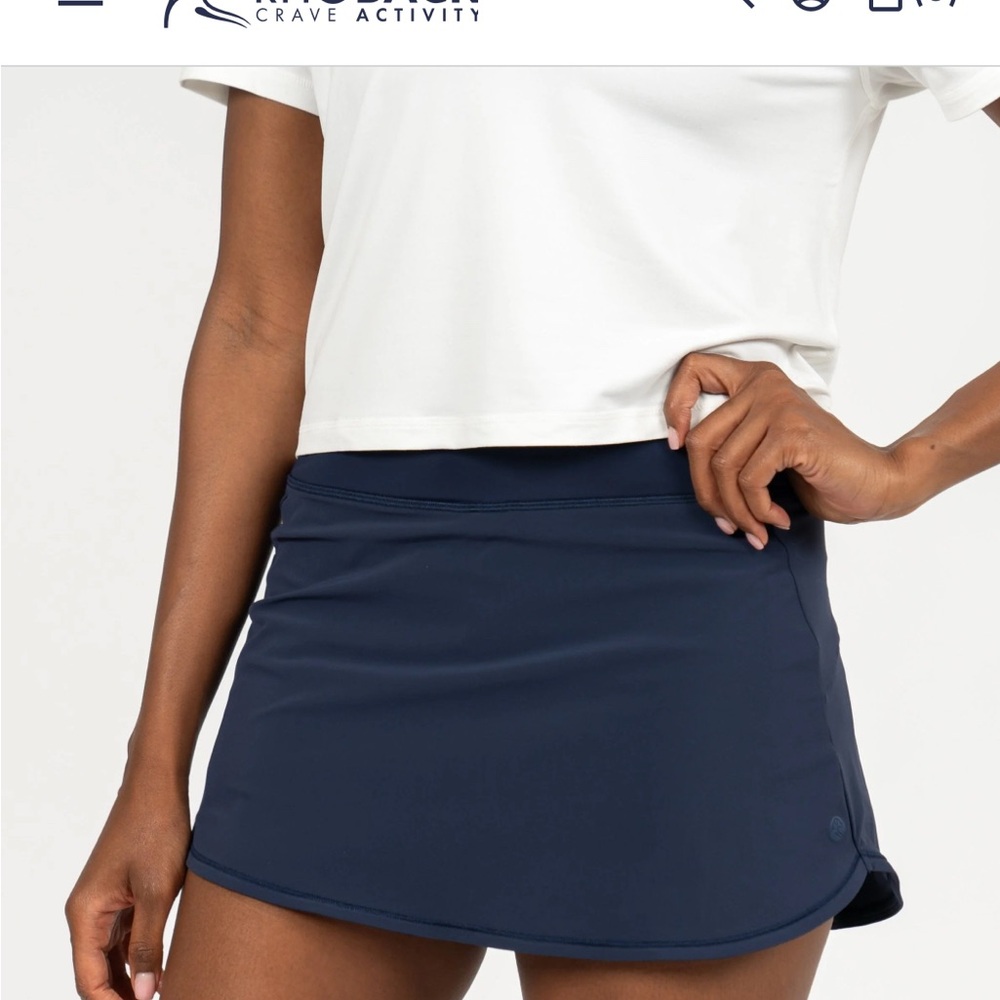 Rhoback Navy Blue Athletic Skort